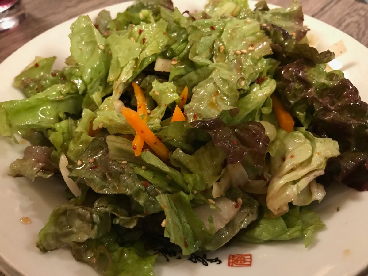 韓国料理サランバンのチョレギサラダ