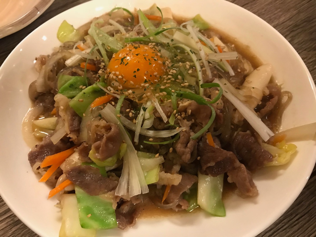 韓国料理サランバンのプルコギ
