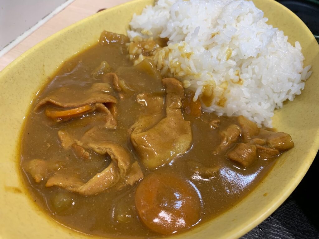 ゆで太郎環七西瑞江店のカレーライス