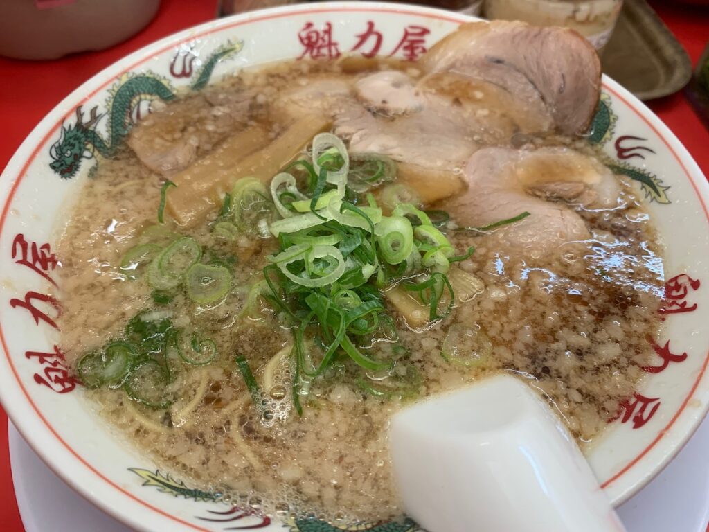 京都北白川ラーメン魁力屋一之江店の特製醤油ラーメン