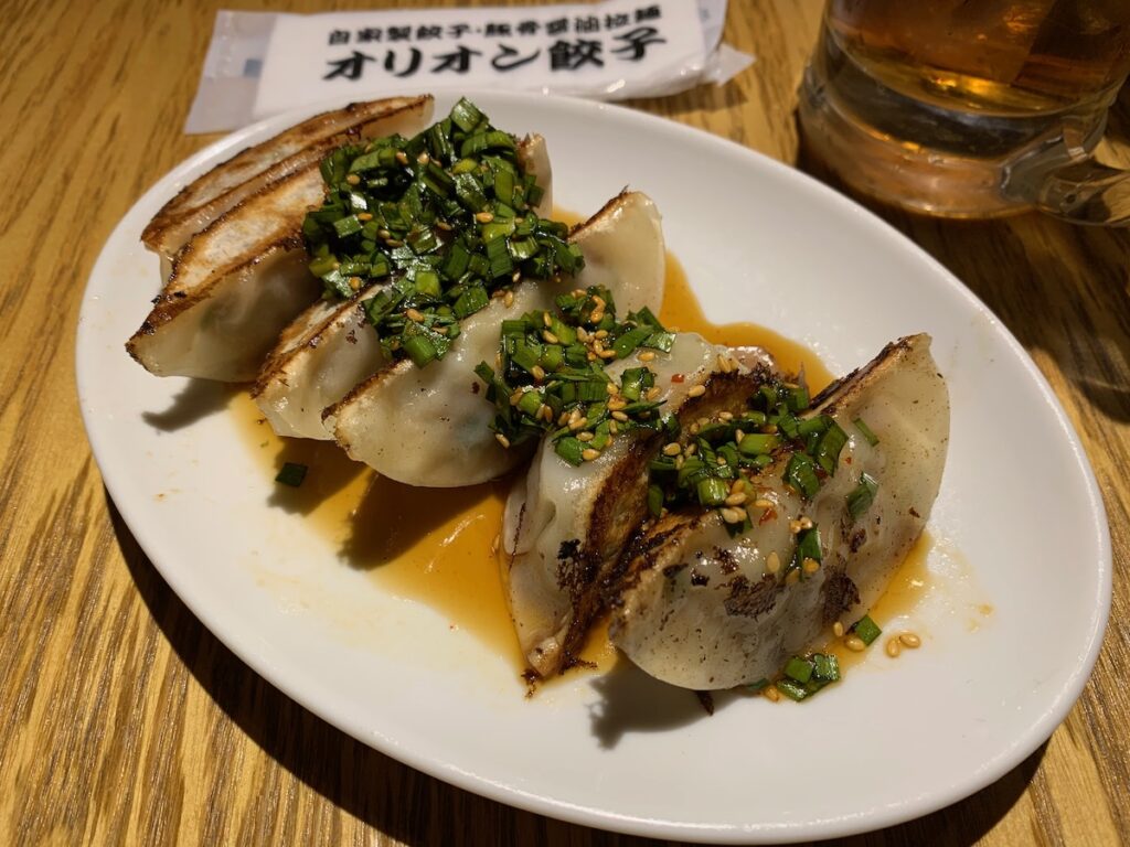 オリオン餃子宇都宮駅前通り店のにら餃子