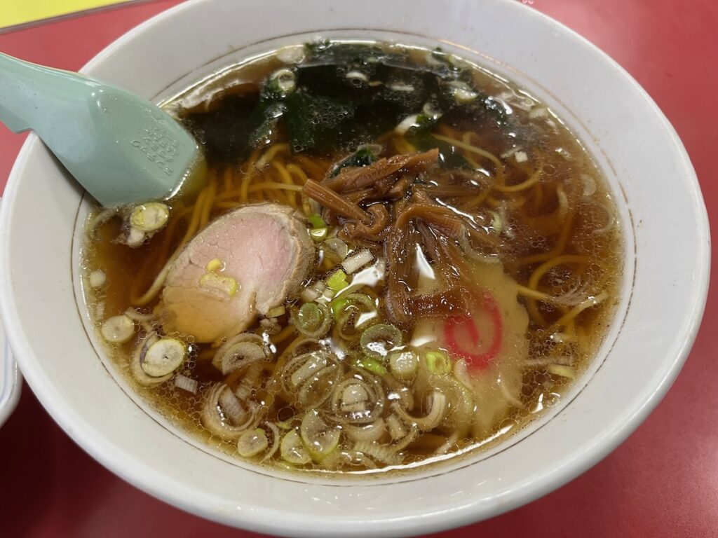 萬来飯店のラーメン