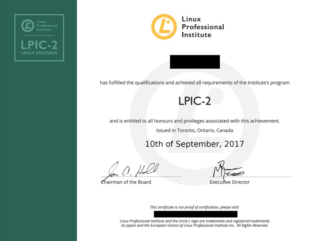 Linux Professional Institute LPIC-2