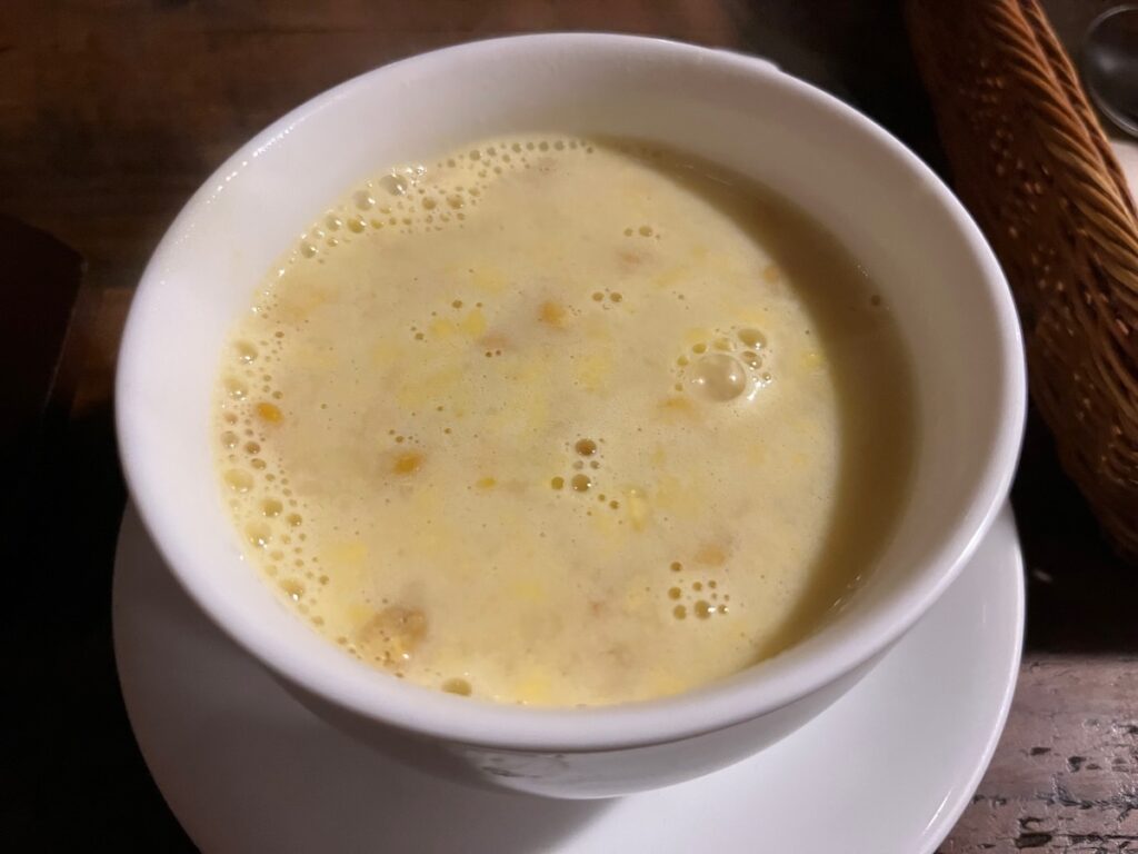 マーブルのコーンスープ
