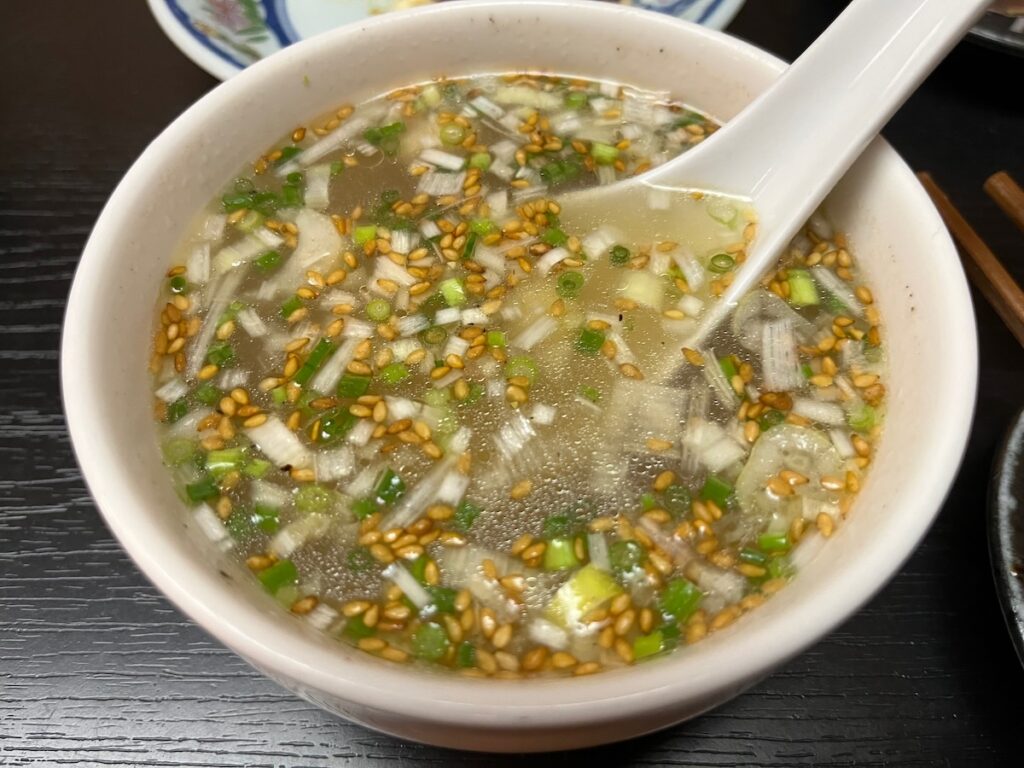 イカ活き造り・活魚一すじの地鶏スープ