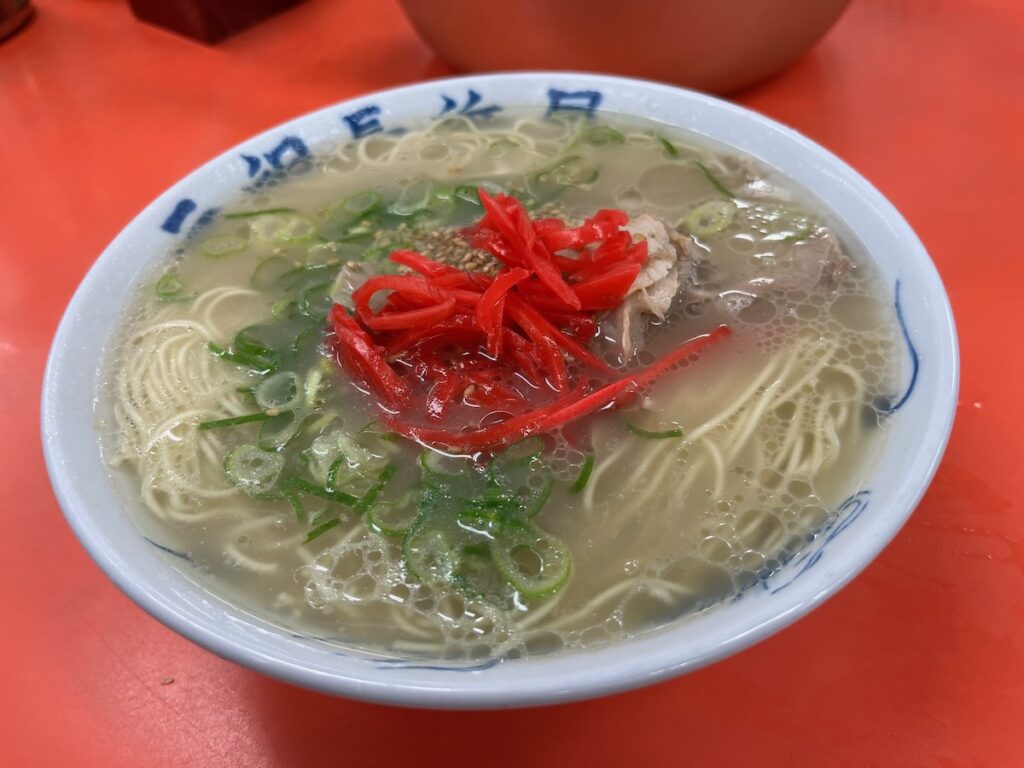 元祖長浜屋のラーメン