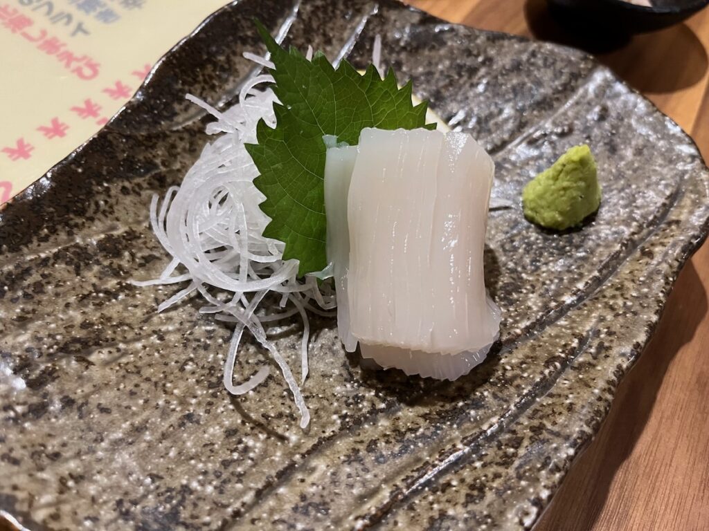 遊食館えん家の函館真イカ刺し