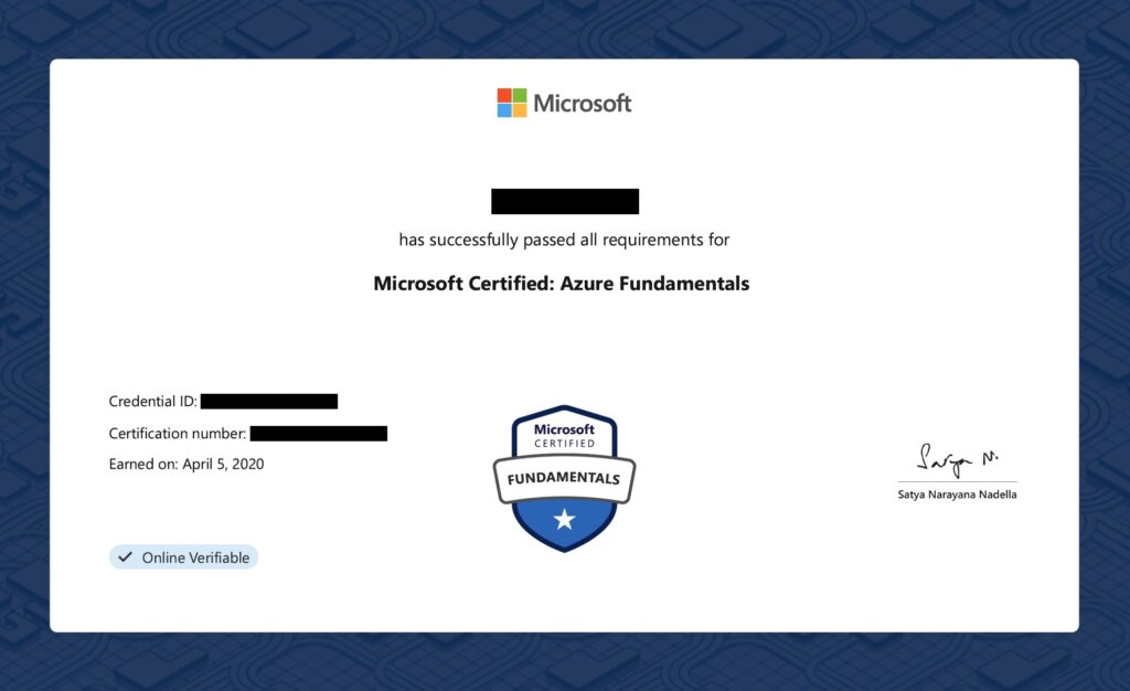 Microsoft Certified: Azure Fundamentals