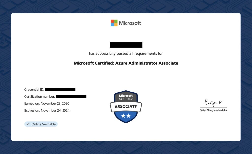 Microsoft Certified: Azure Administrator Associate