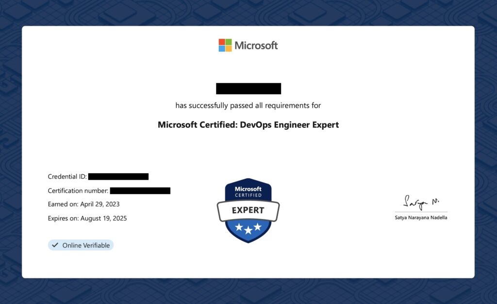 Microsoft Certified: DevOps Engineer Expert