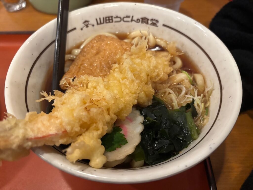 山田うどん食堂船橋米ヶ崎店の特製大えび天うどん