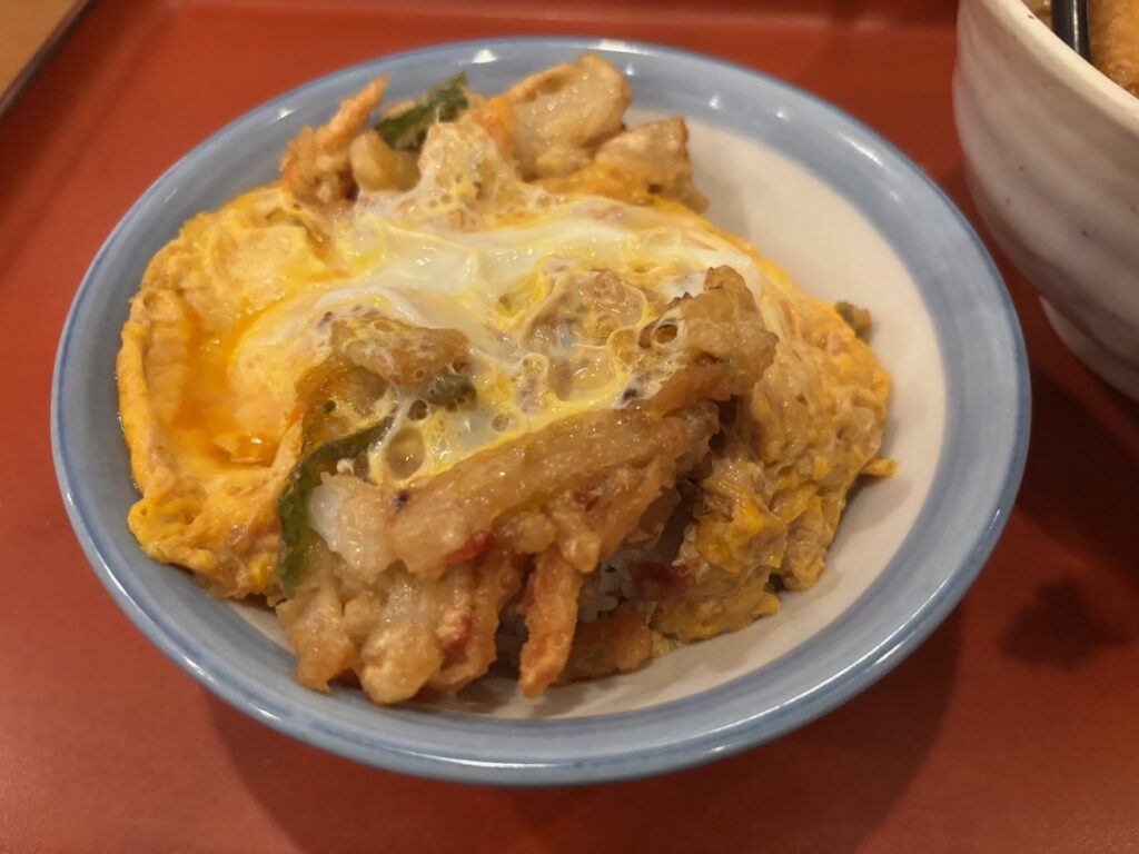 山田うどん食堂船橋米ヶ崎店のミニかき揚げ丼