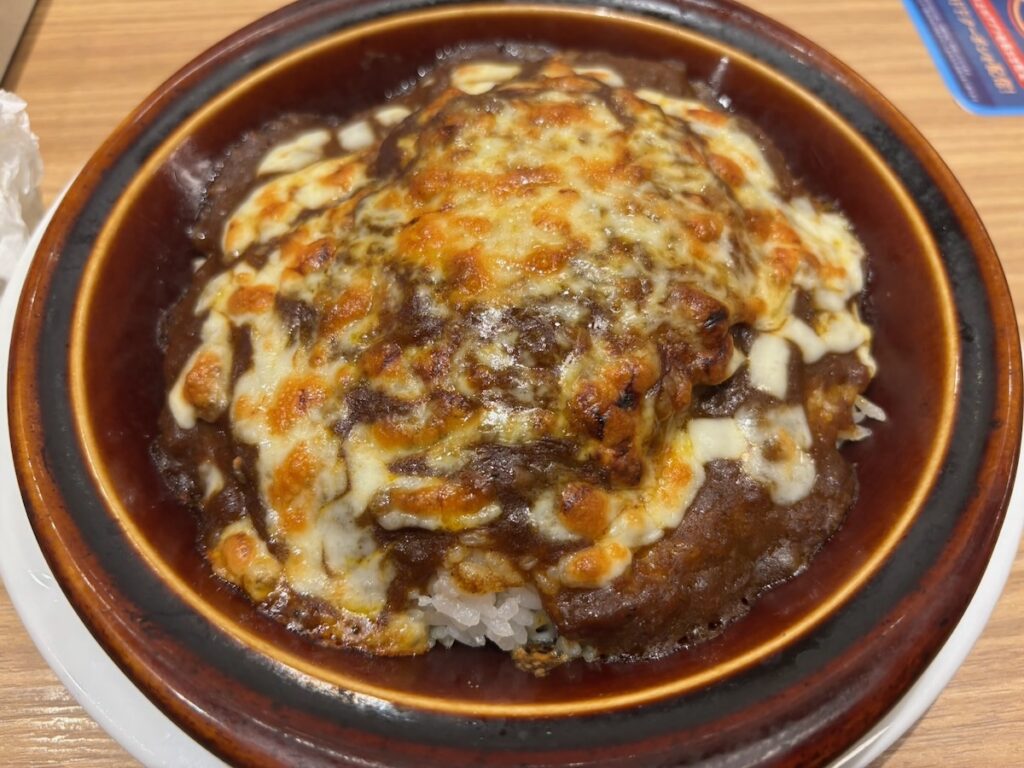 デニーズ南行徳店のハンバーグカレードリア