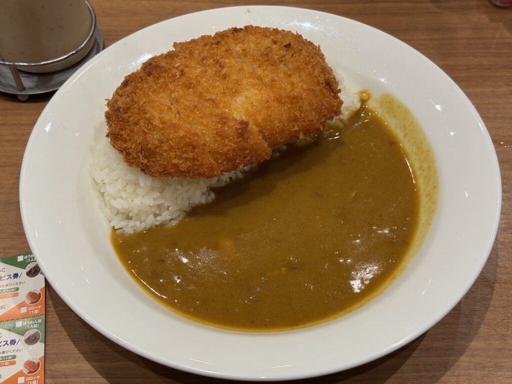カレーショップC&C秋葉原店の三元豚ロースかつカレー