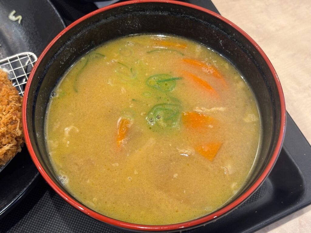 松のや南行徳店の豚汁