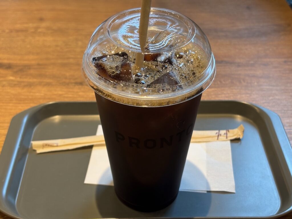 PRONTO東日本橋店のアイスコーヒー