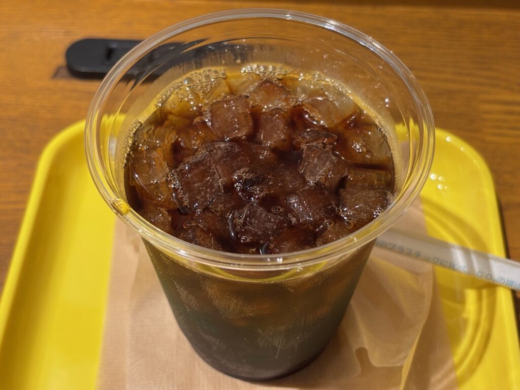 フレッシュネスバーガー日本橋明治座前店のドリップコーヒー
