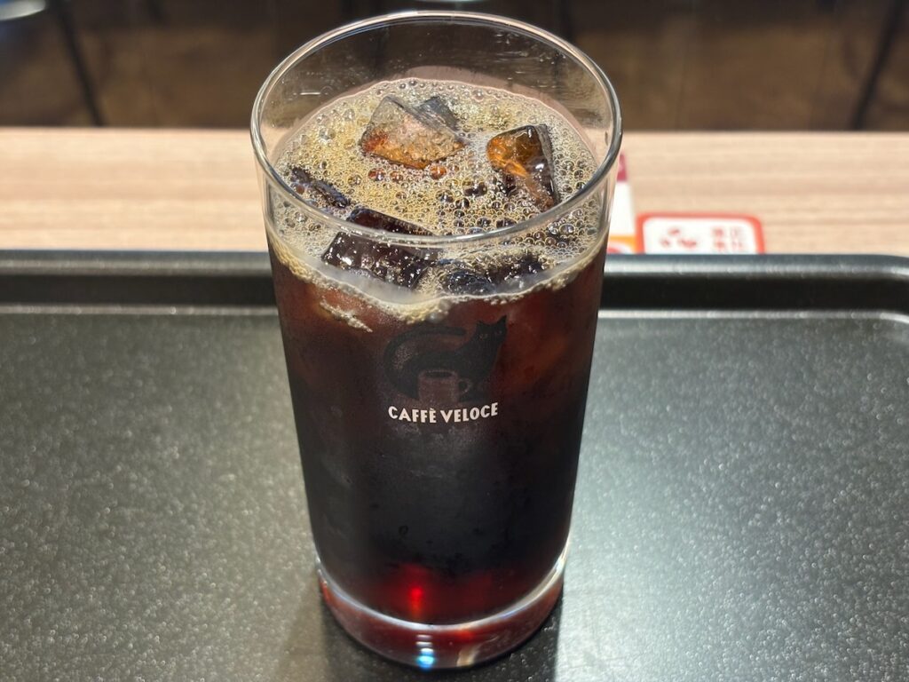 カフェ・ベローチェ人形町店のアイスコーヒー