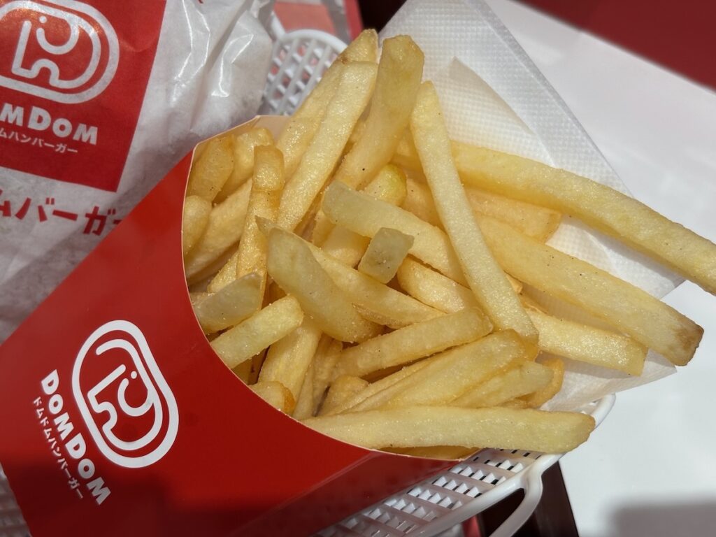 ドムドムバーガー東大島店のポテトフライ