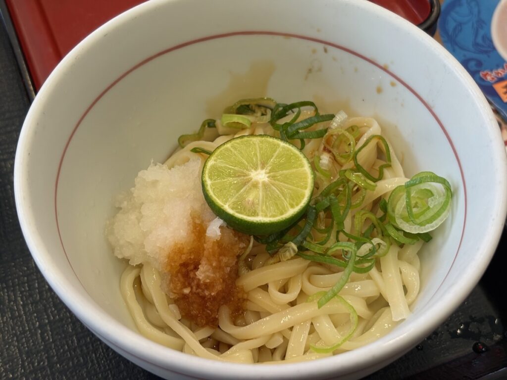なか卯大島店のすだちおろしうどん
