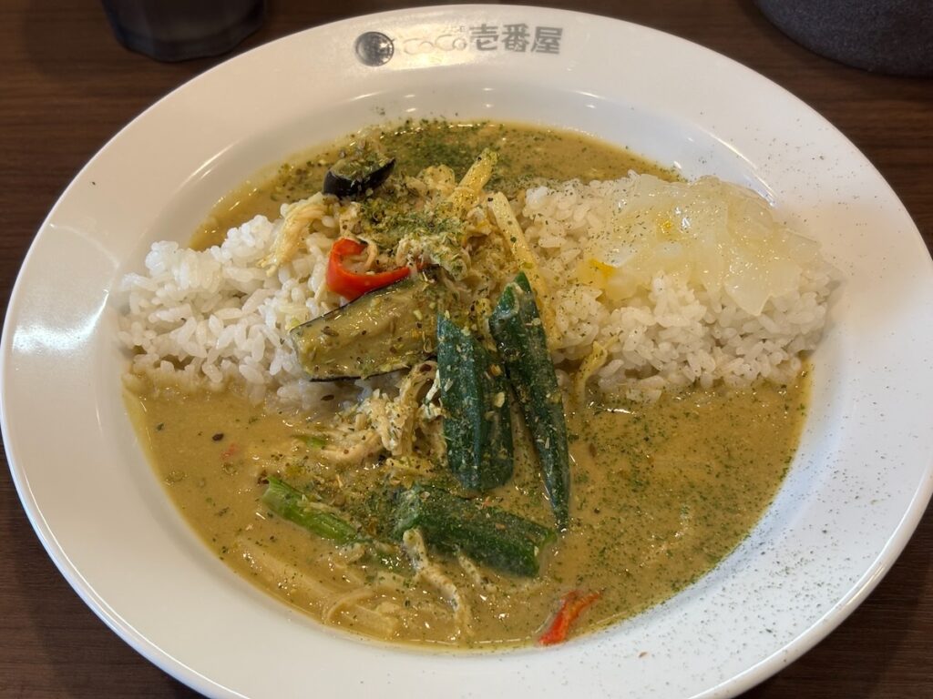 カレーハウスCoCo壱番屋江戸川区一之江駅前店のグリーンスパイスカレー