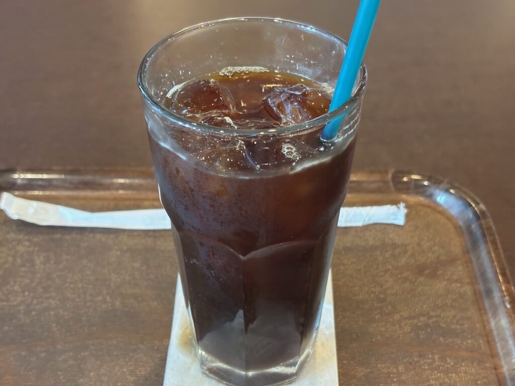 イデ・カフェ京成八幡駅前店の自家焙煎アイスコーヒー
