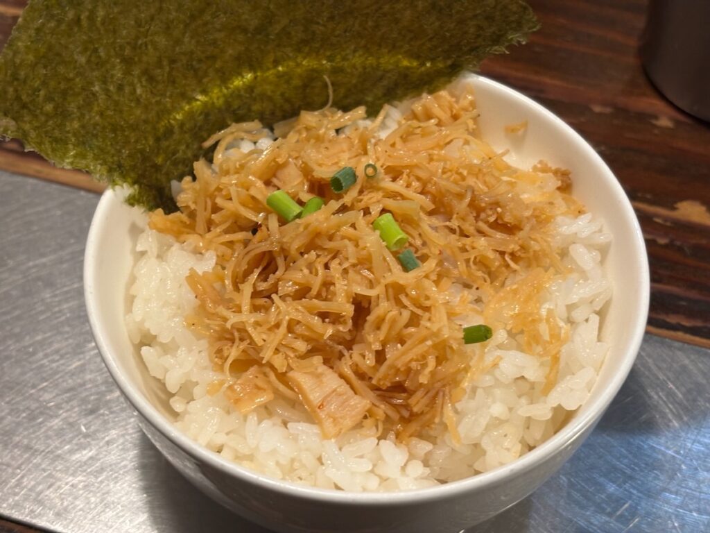 麺や多久味の帆立こめし