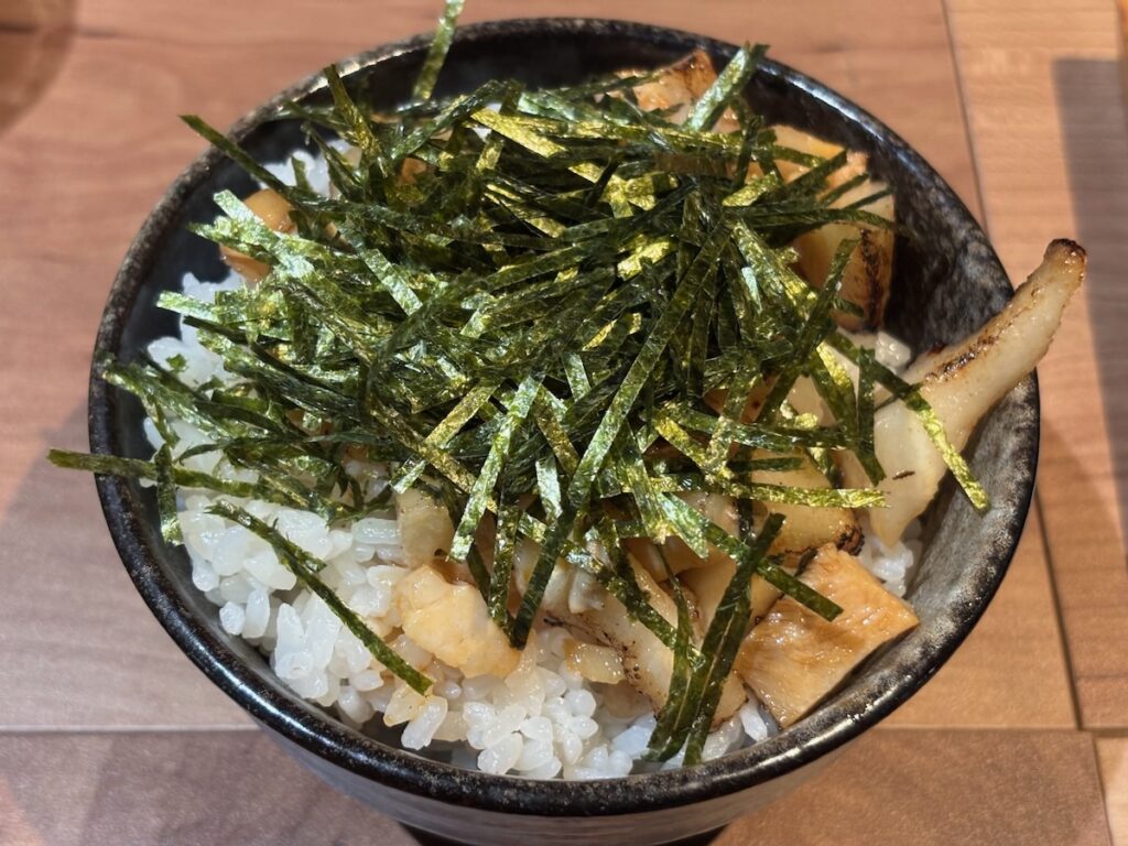 和風魚介出汁創作麺処後関のチャーシューライス（ミニ）