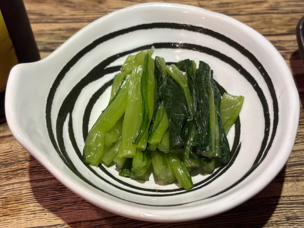 上田からあげセンターの野沢菜漬け