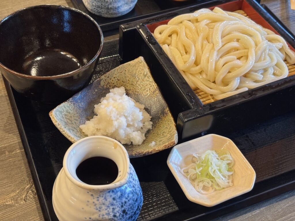 天ぷらと手打ち蕎麦さわの庵の辛味大根おろしつけ（うどん）