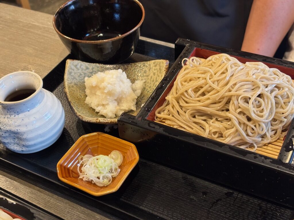 天ぷらと手打ち蕎麦さわの庵の辛味大根おろしつけ（そば）