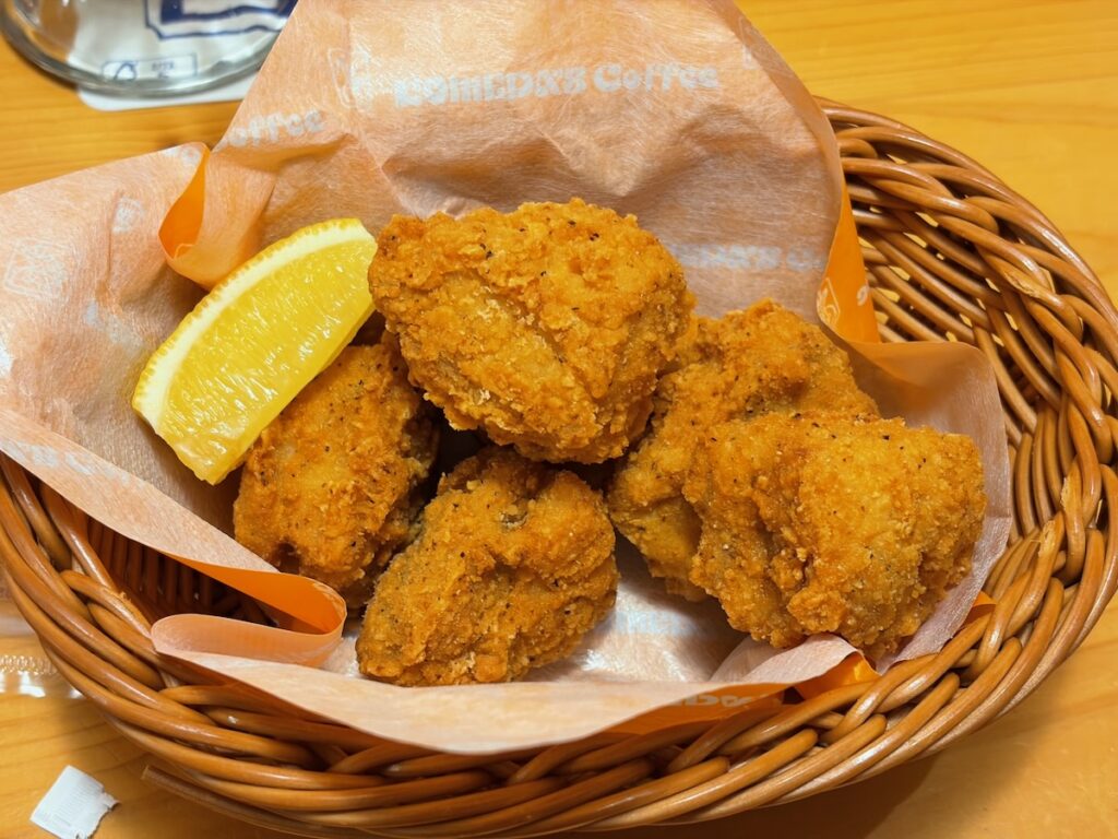 コメダ珈琲店松戸秋山店のコメチキ（6ヶ）