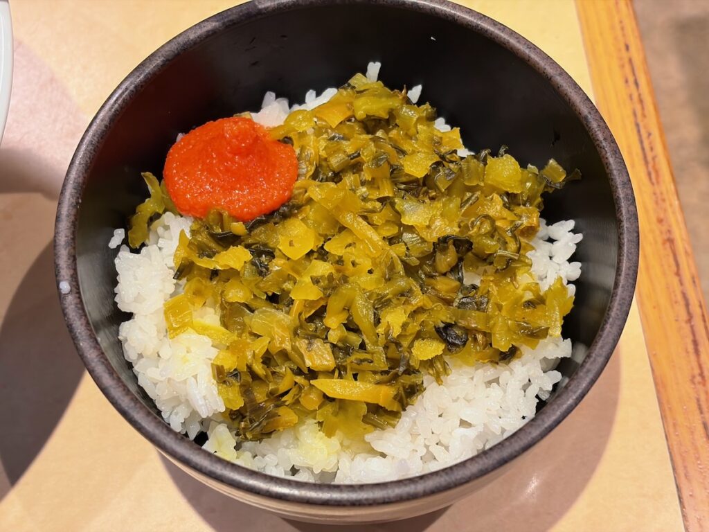 札幌ラーメンどさん子葛西店の高菜明太ごはん