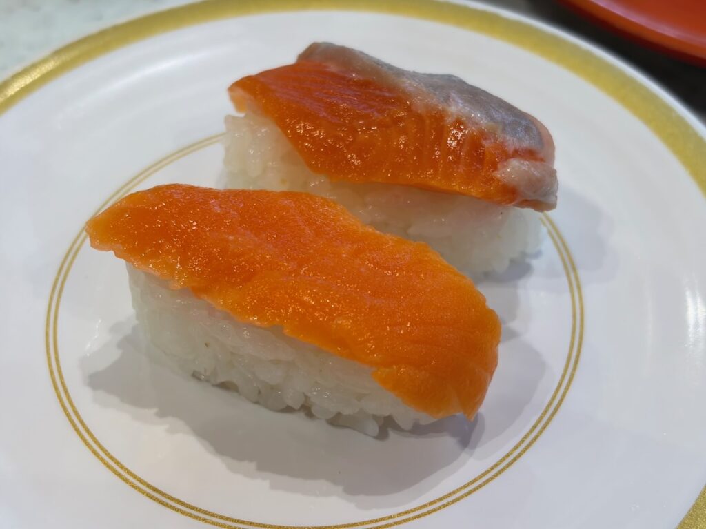 かっぱ寿司市川東大和田店のサーモン