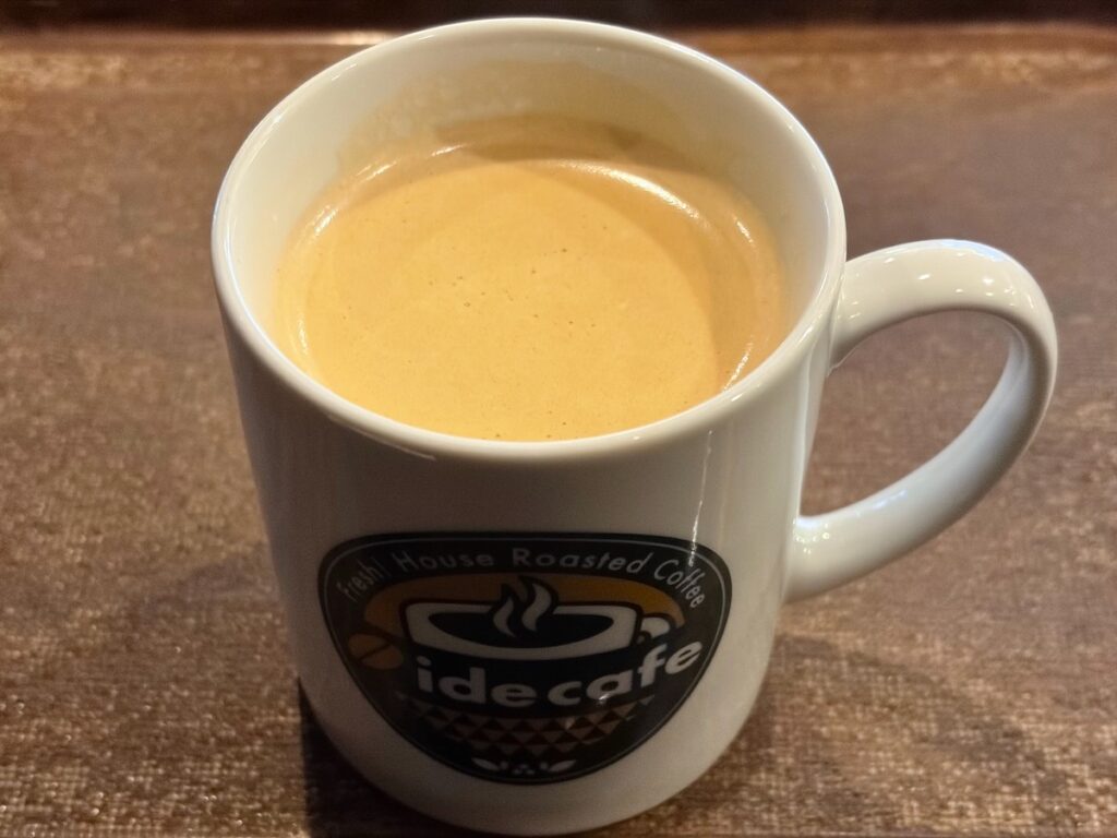 イデ・カフェ京成八幡駅前店の自家焙煎ブレンドコーヒー