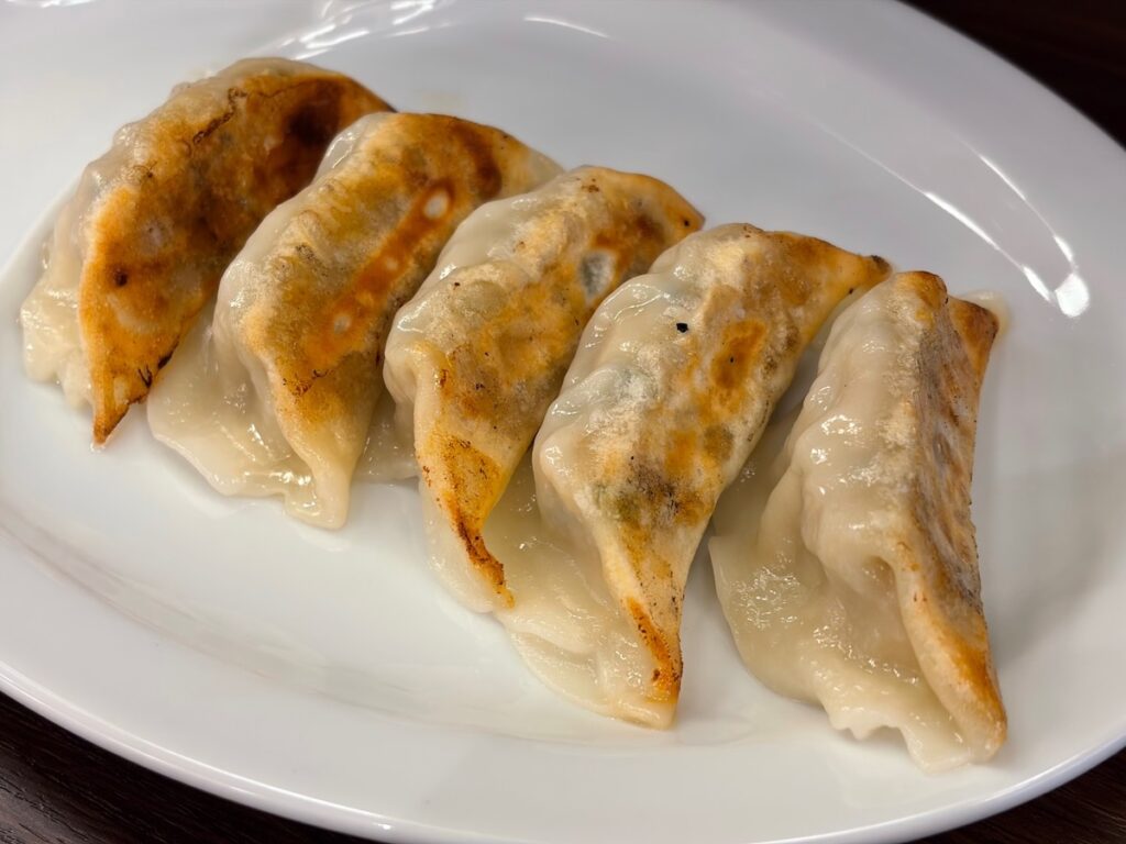 麺屋武士道一之江店の黒豚肉餃子（5個）