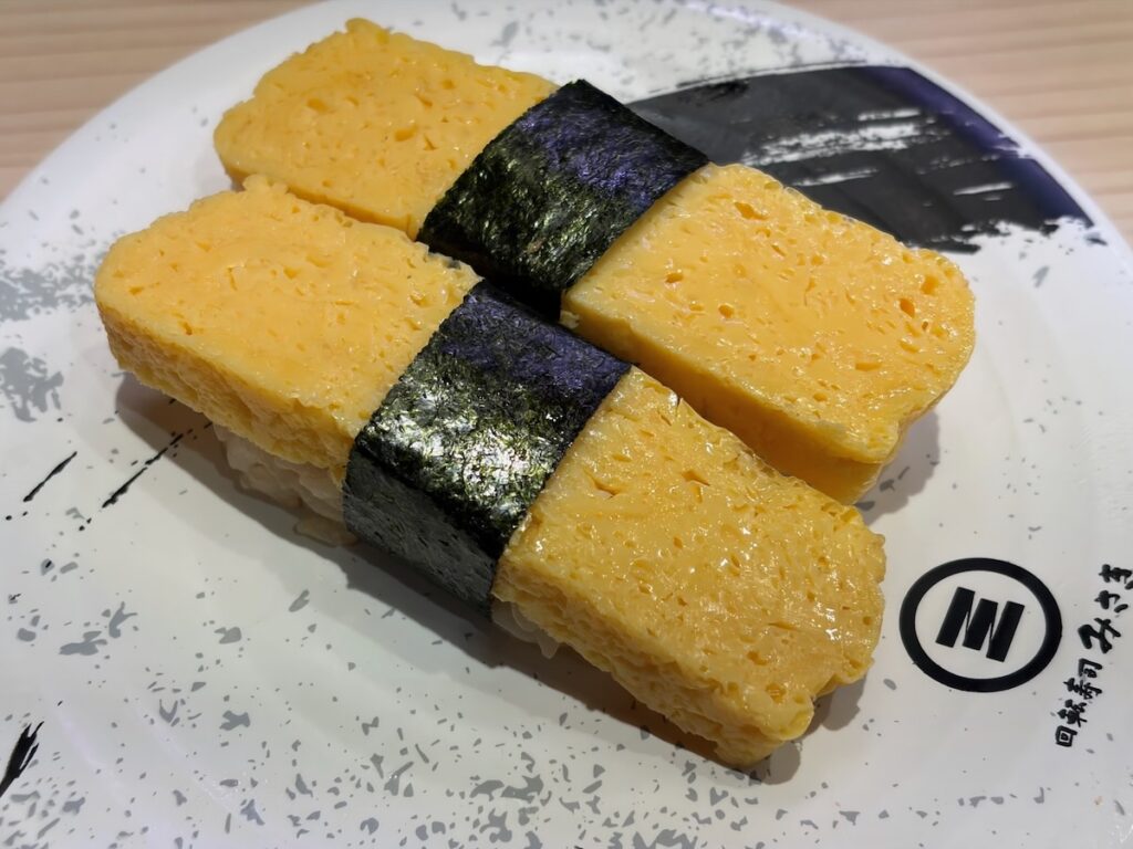 回転寿司みさき本八幡店の玉子