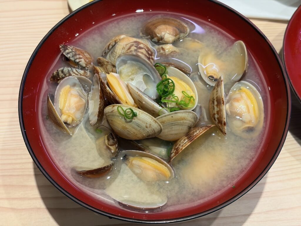 回転寿司みさき本八幡店のあさりの大名椀