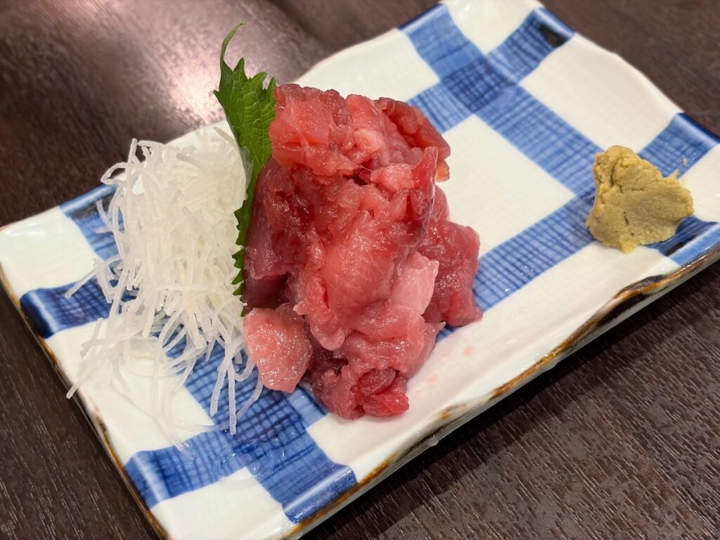 巣鴨ときわ食堂駅前店のめじまぐろ中落ち