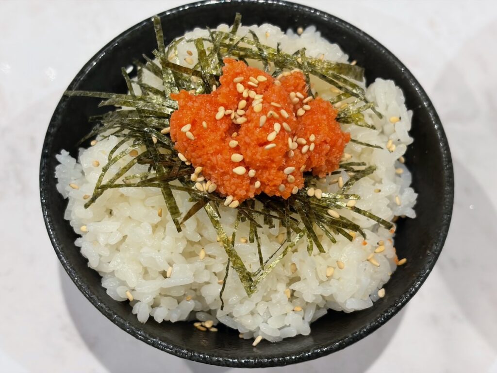 本八幡ラーメンだんちょうてーの明太子めし