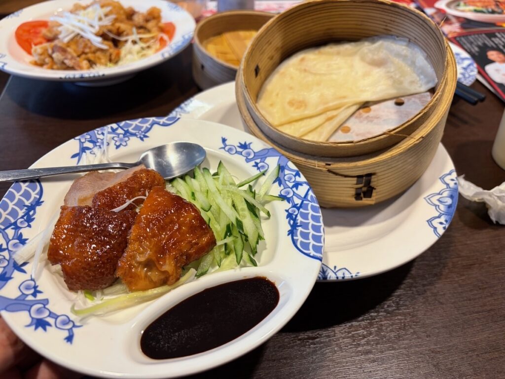 バーミヤン一之江駅前店の北京ダック（3枚）
