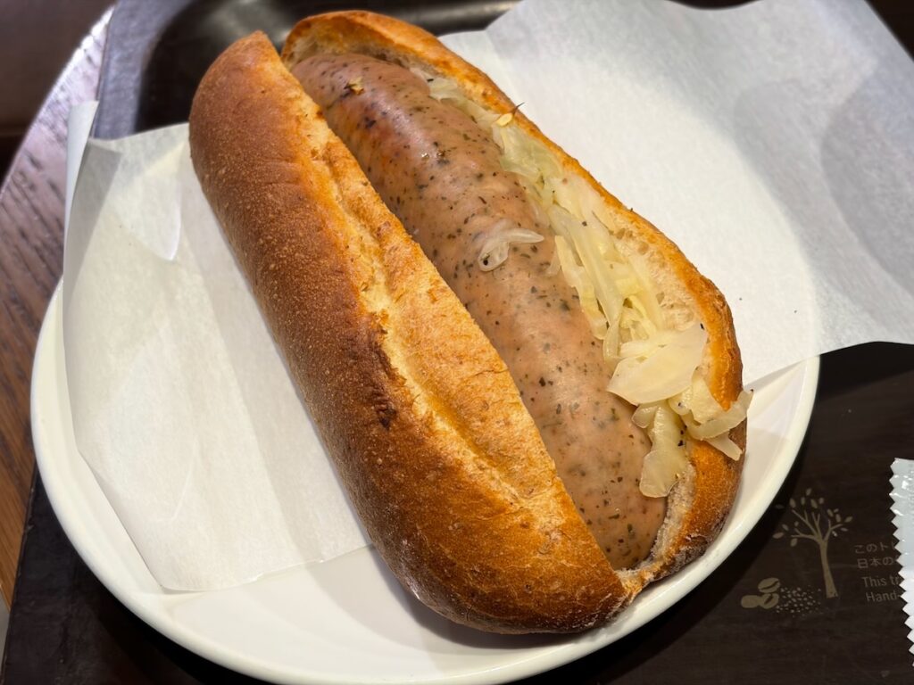 スターバックスコーヒー千葉ニュータウン店のハーブソーセージ石窯フィローネ