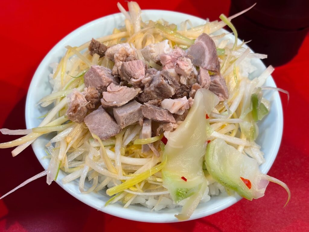 ラーメンショップ小池のネギ丼