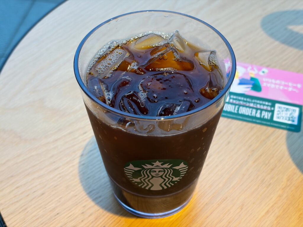 スターバックスコーヒー我孫子店のカフェアメリカーノ(Ice)