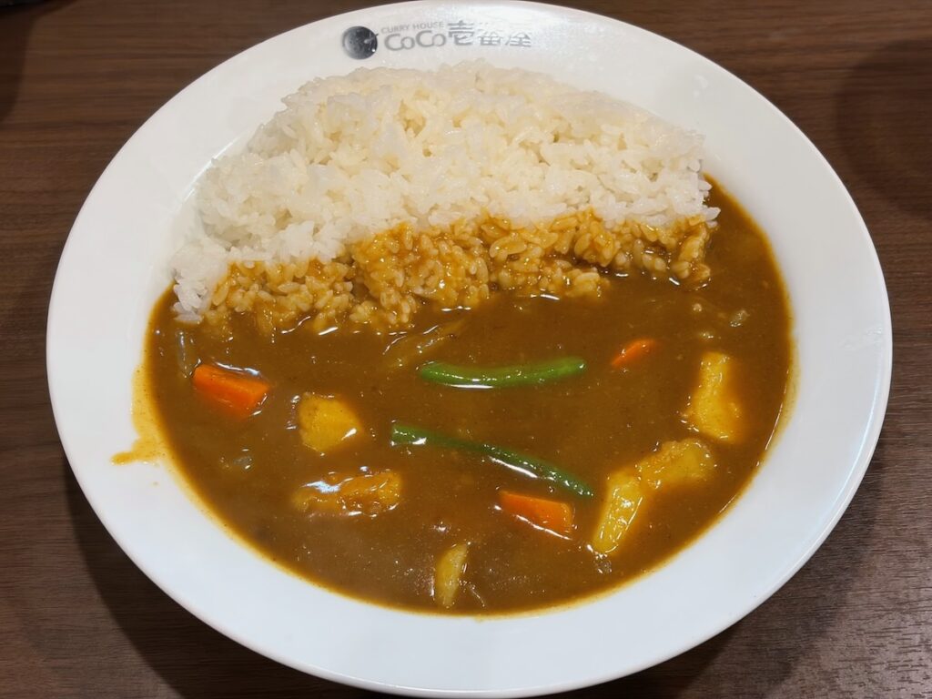 カレーハウスCoCo壱番屋江戸川区一之江駅前店の野菜カレー