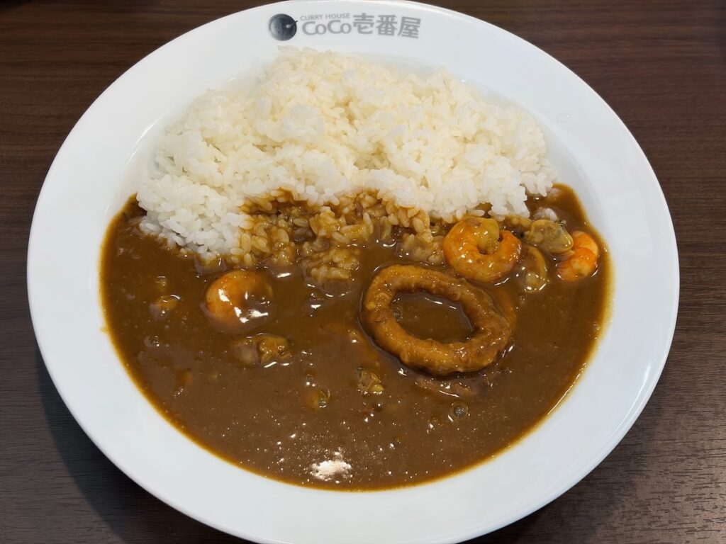 カレーハウスCoCo壱番屋江戸川区一之江駅前店の海の幸カレー
