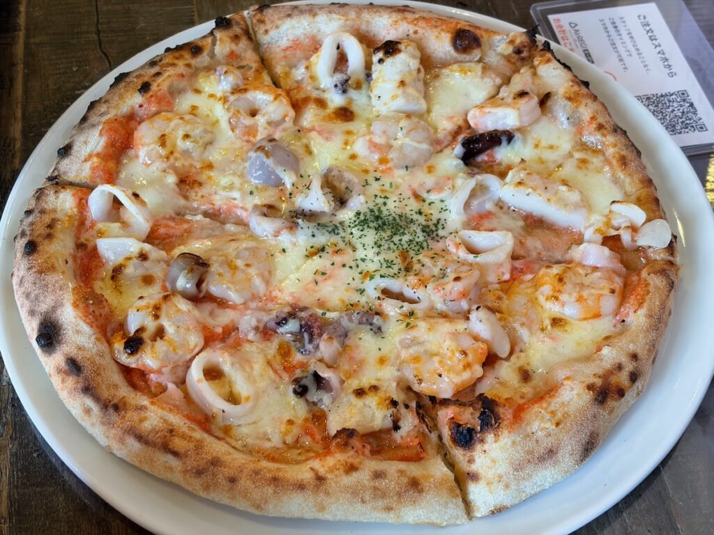 ピザマリーナイチノエの明太シーフード