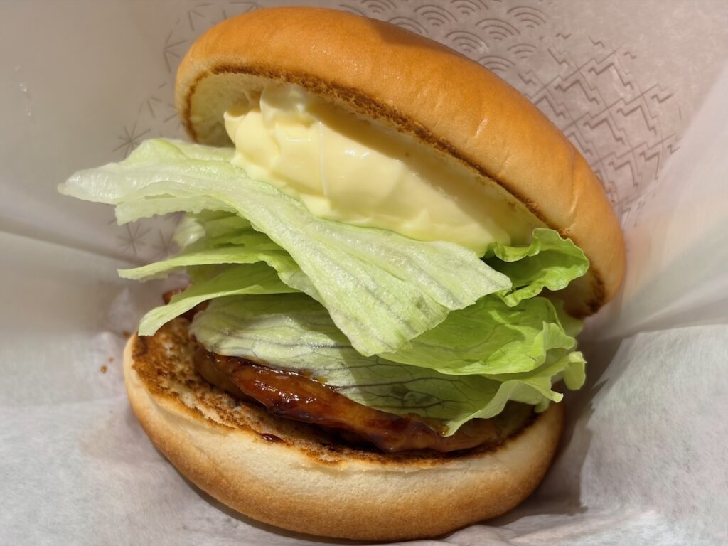 モスバーガー一之江駅前店のテリヤキチキンバーガー