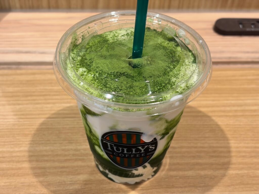 タリーズコーヒー長津田店の抹茶ティラミスシェイク