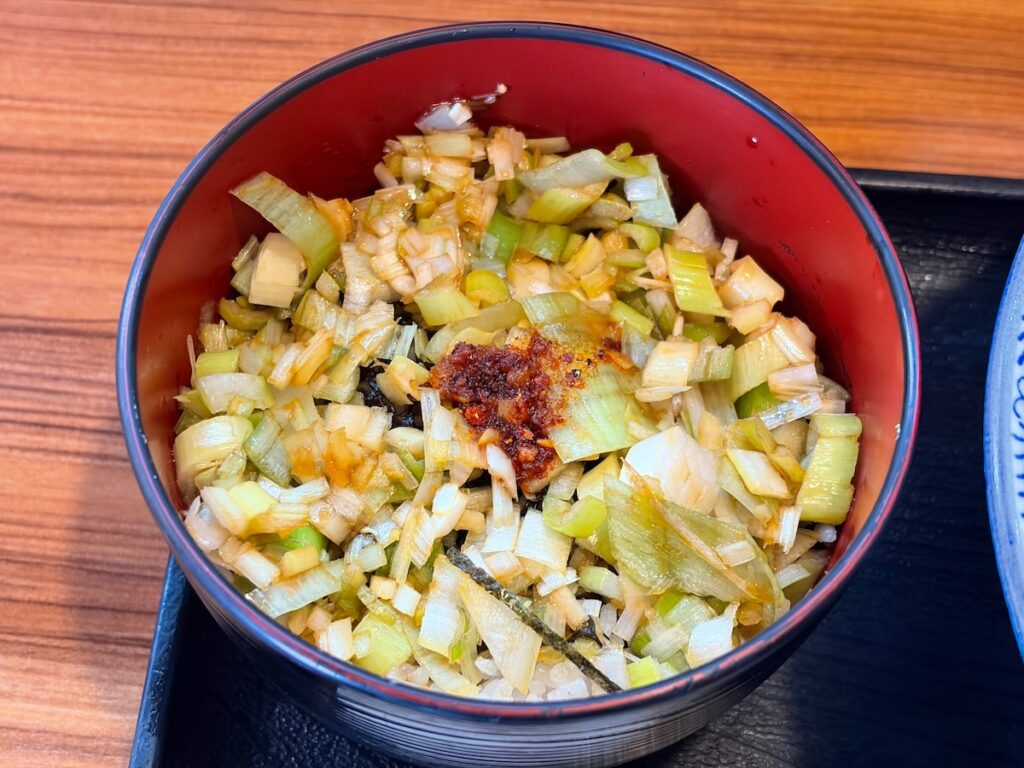 らーめん鈴家のネギ飯
